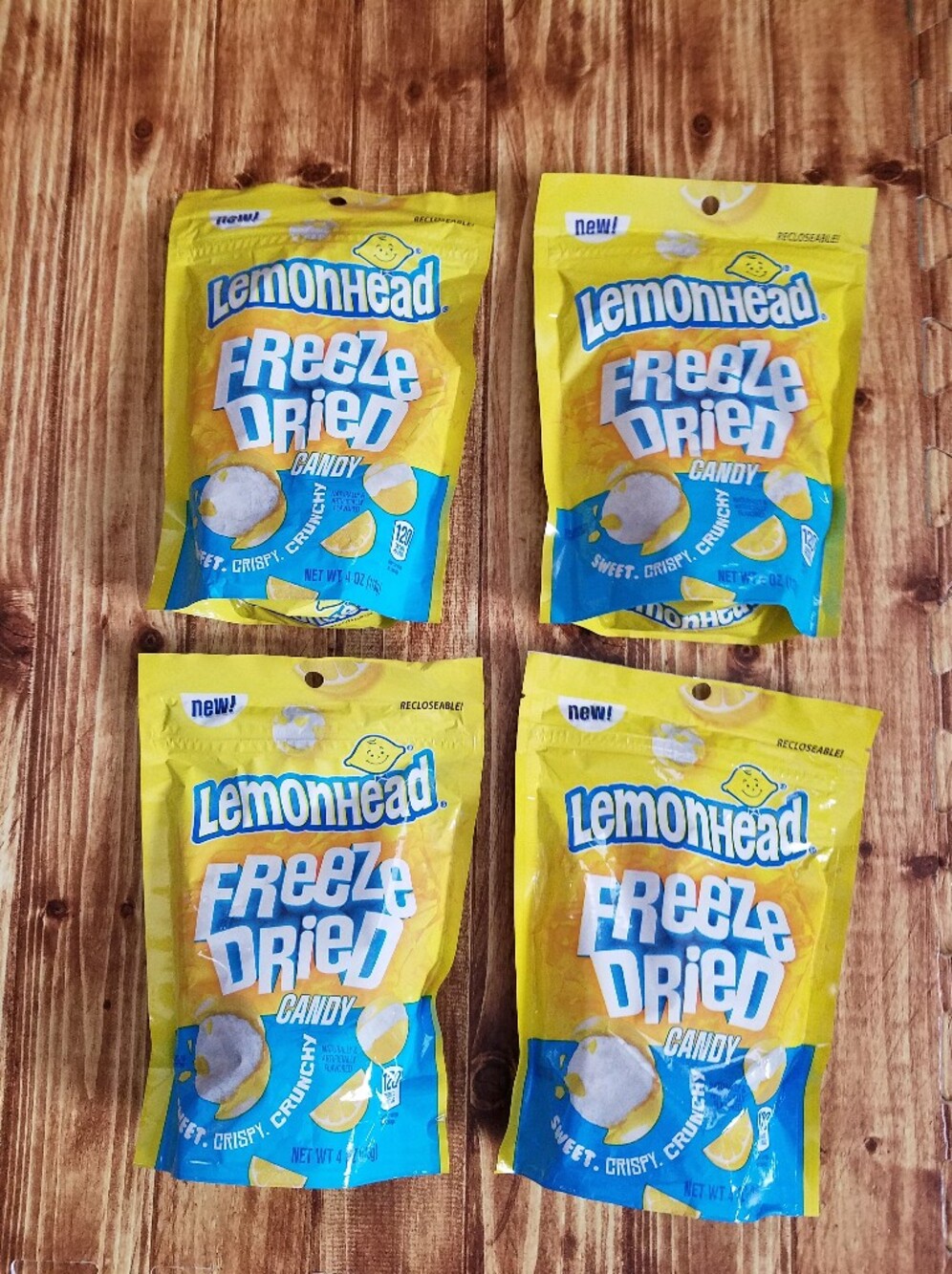 Lemonhead Lemon Freeze Dried Candy 4 Set New Sour Bundle Ferrara